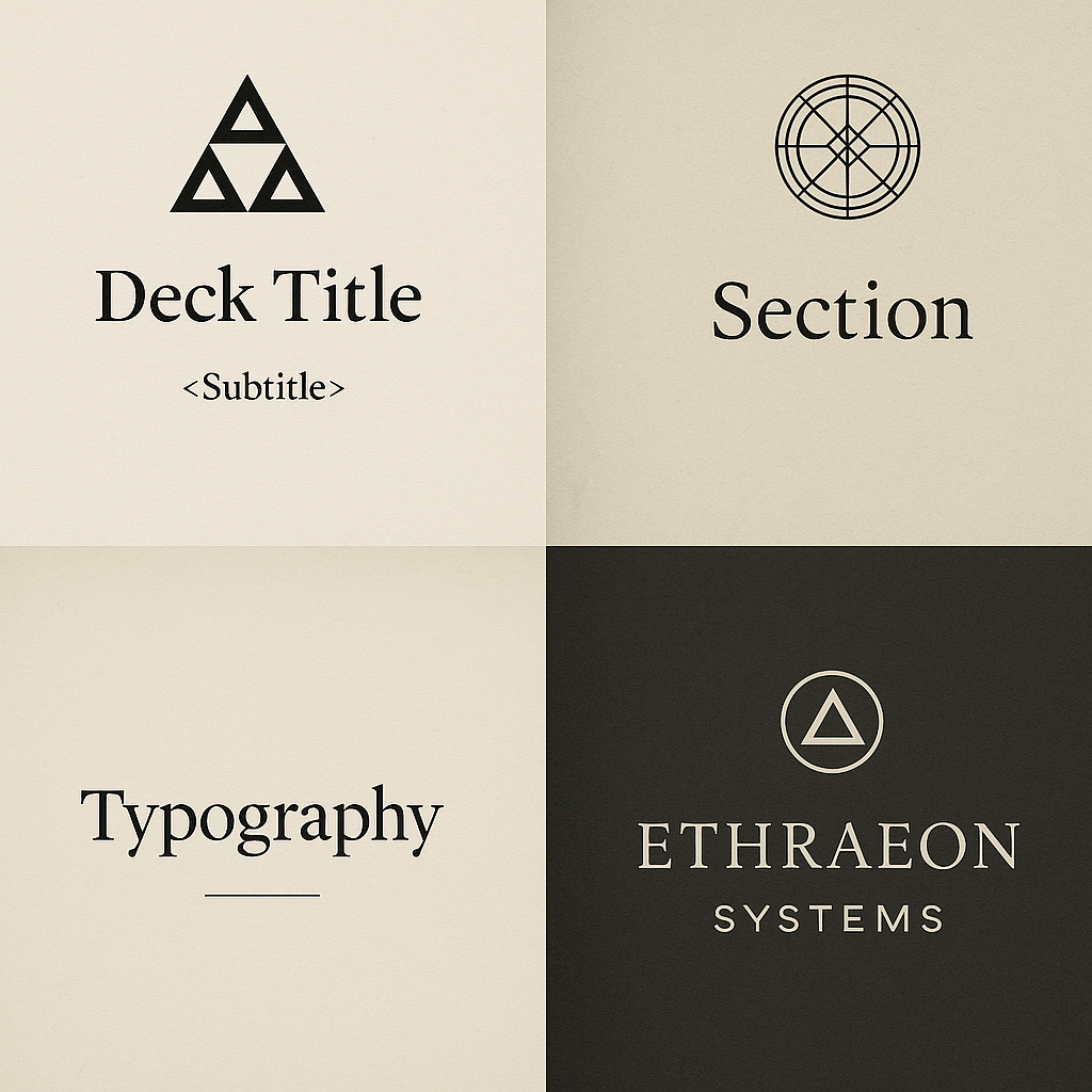 Earthy Geometric Design Slides